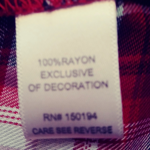 Living Doll Plaid Embroidered Top Blouse Size XS - Picture 4 of 6